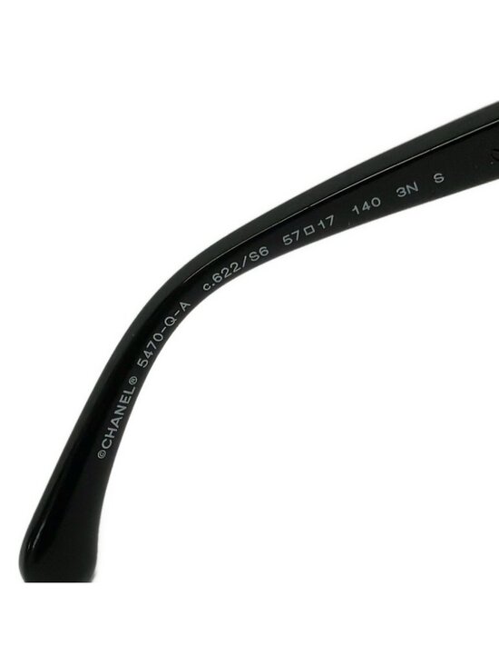 Chanel Sunglasses Black Chain Leather Eyewear